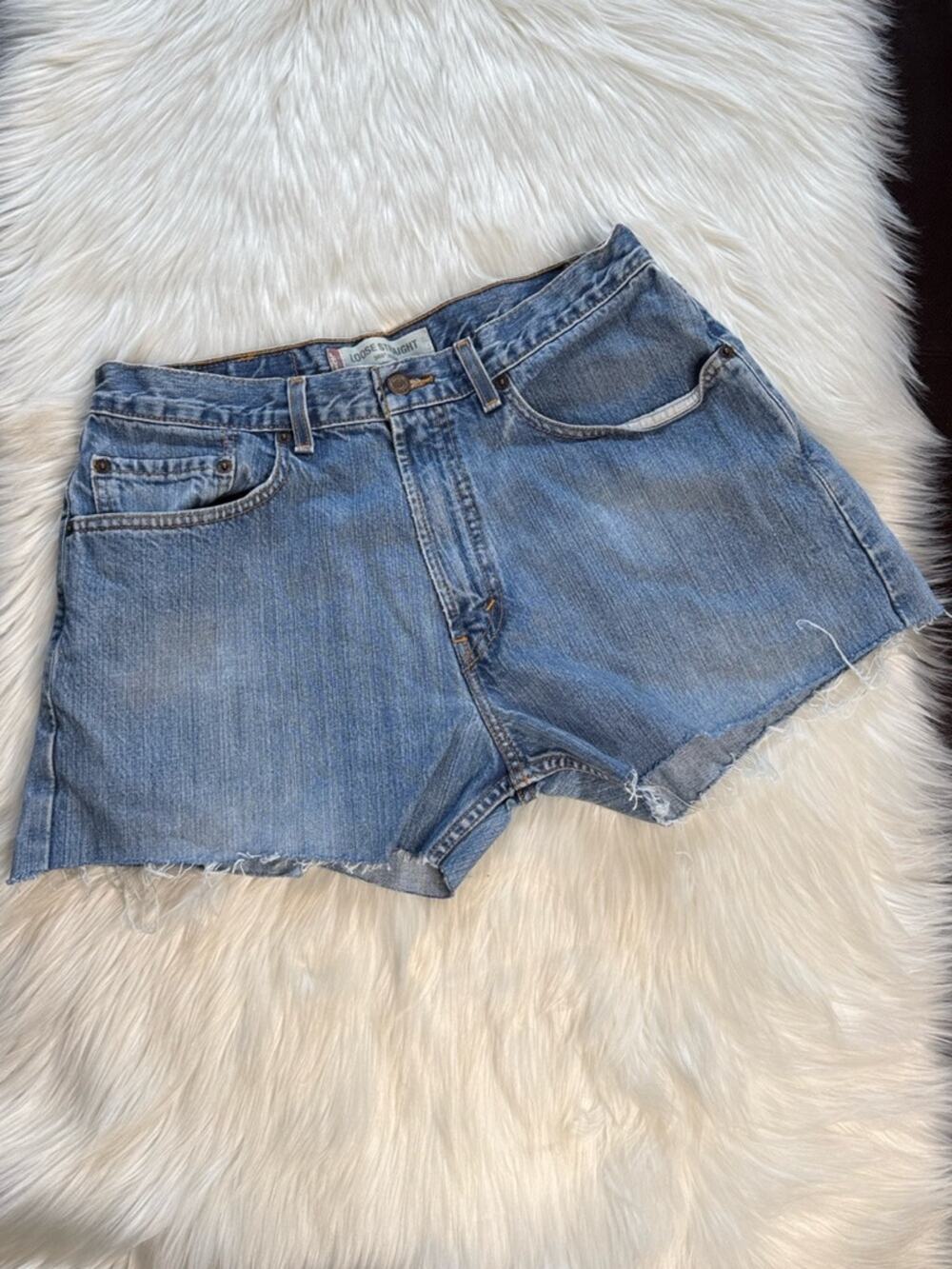 Levi’s 569 32” Cut From Men’s Loose Straight Denim Cut Offs